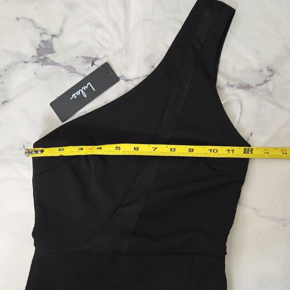 Lulu's Chic Black One-Shoulder Dress - Picture 5 of 10